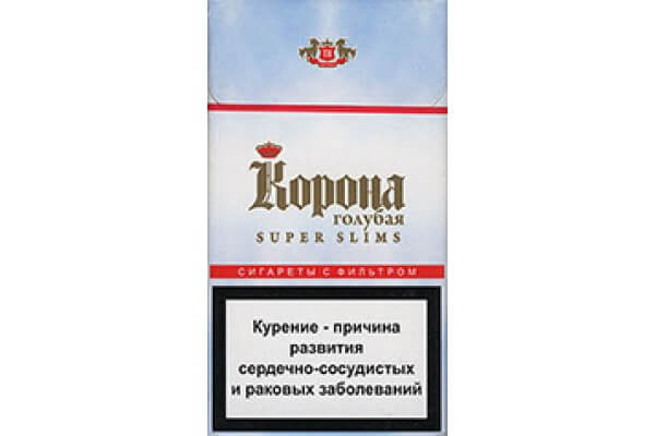 Корона Super Slims голубая