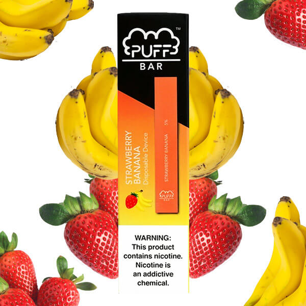 PUFF BAR Strawberry Banana (КЛУБНИКА И БАНАН)